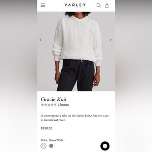 Varley Gracie Knit Sweater